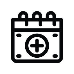 calendar icon. vector line icon for your website, mobile, presentation, and logo design.