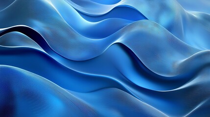 Fototapeta premium Blue wavy background abstract texture conceptual cover design