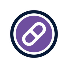pills icon. vector dual tone icon for your website, mobile, presentation, and logo design.