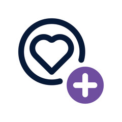 charity icon. vector dual tone icon for your website, mobile, presentation, and logo design.