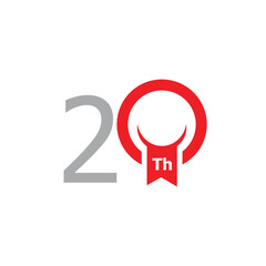 Simple Anniversary Number Design Collection