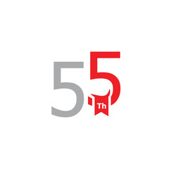 Simple Anniversary Number Design Collection