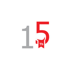 Simple Anniversary Number Design Collection