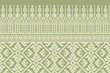 Pixel ethnic pattern