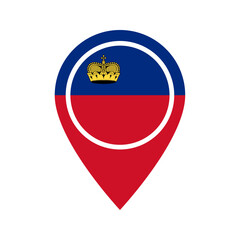 Liechtenstein flag location icon