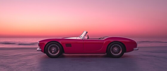 Stunning Sunset with Vintage Shelby GT