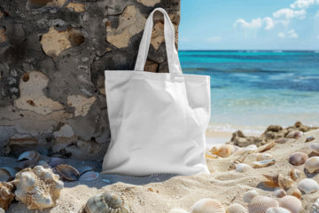 PNG tote bag  mockup, transparent design