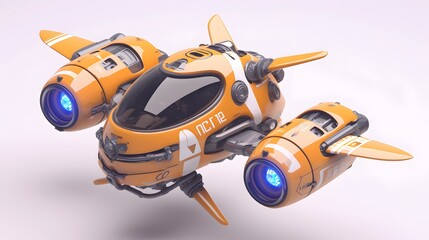 Futuristic Spaceship Design.