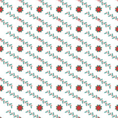 Realistic Christmas celebration pattern design