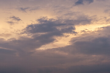 Avalon, New Jersey - Clouds and sky forming a dramatic cloudscape at sunset