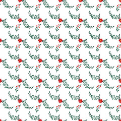 Realistic Christmas celebration pattern design