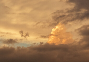 Avalon, New Jersey - Clouds and sky forming a dramatic cloudscape at sunset 