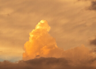 Avalon, New Jersey - Clouds and sky forming a dramatic cloudscape at sunset 