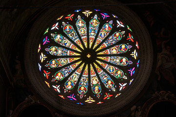 Historic cathedral of Monza, Italy: interior