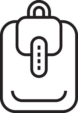 recommend clip art: Backpack Icon Line Art
