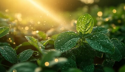 High-Tech Spray Gun in Modern Agriculture. AI generated illustration