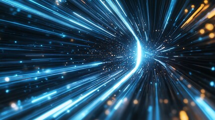 Fototapeta premium abstract blue light