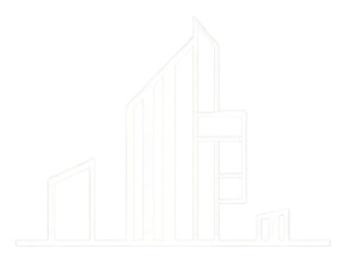 PNG Real estate company logo black white.