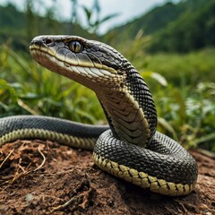 Obraz premium serpent generative ai