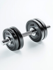 Naklejka premium ciężarek z siłowni na białym tle