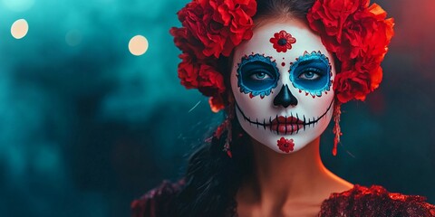  Woman Dressed Catrina With