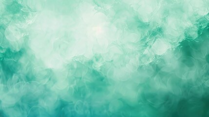 Obraz premium A green background with white clouds and a blue sky