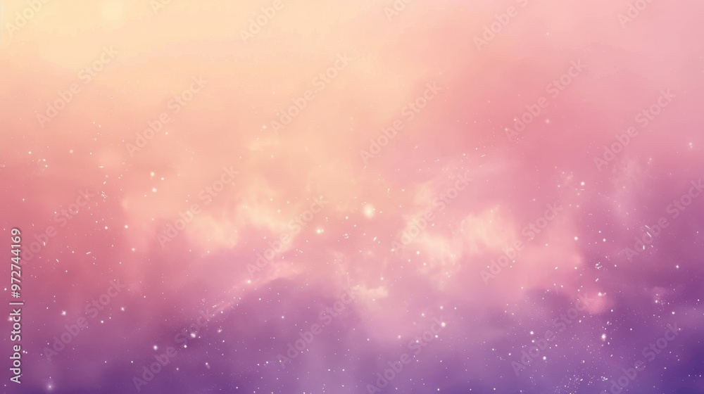 Aufkleber a colorful background with a lot of stars and clouds