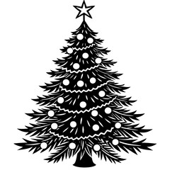 Christmas tree vector illustration 