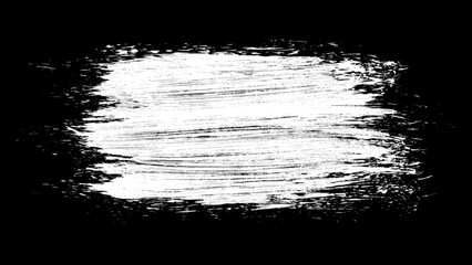 Scribble hand drawn in chalk on black background. Monochrome stain element. Digitally generated image. Vector illustration, Eps 10.