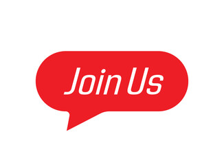 join us text information sign	
