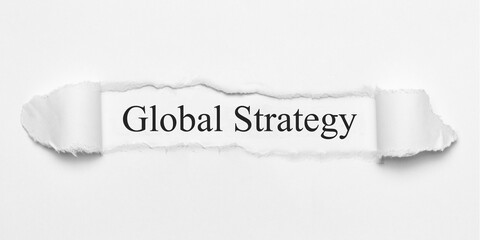 Obraz premium Global Strategy 