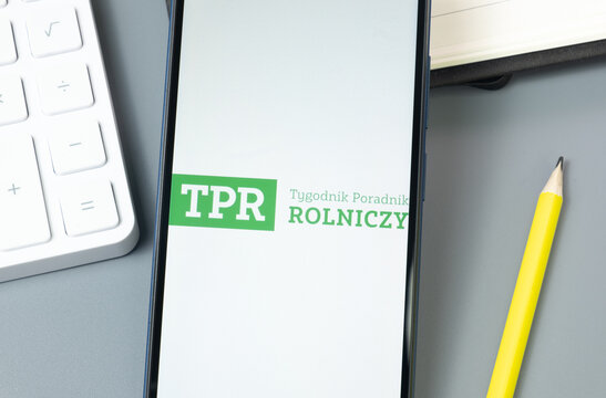 New York, USA - 30 August 2024: TPRolniczy Logo on Phone Screen, Company Icon on Display