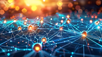 Obraz premium social network concept