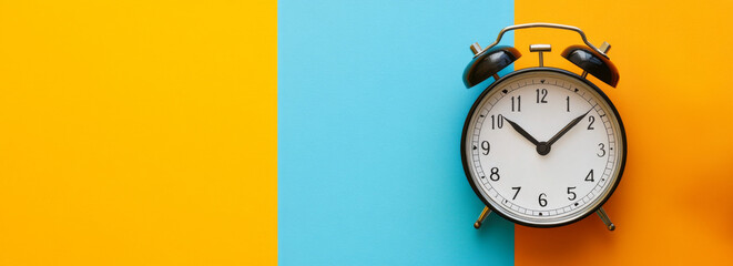 Time management,  clock with empty copy space 