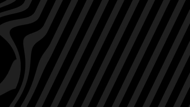Swirling stripe background, intro animation blackand grey pattern, seamless loop
