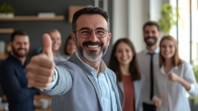 A diverse group of colleagues celebrating success in a modern office setting during daytime