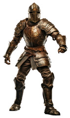 Fototapeta premium Warrior fighting adult armor.