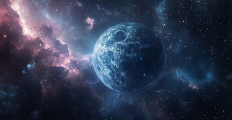 Obraz premium Mesmerizing Cosmic Landscape A Captivating Journey Through the Boundless Universe