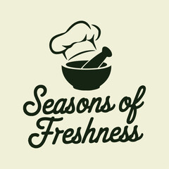 Seasons of Freshness cooking logo ai