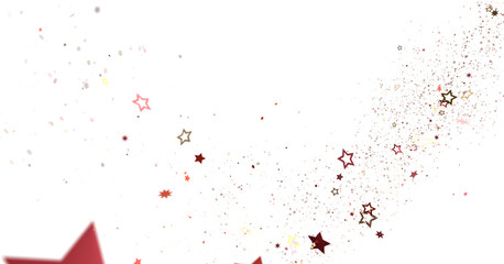 Enchanting 3D Gold Stars Rain: A Celestial Delight for the Eyes