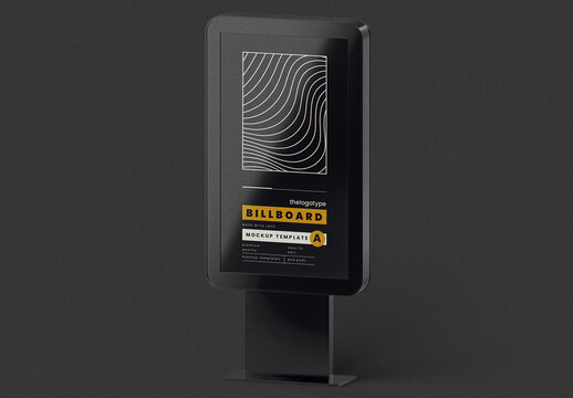 City Billboard Stand Mockup