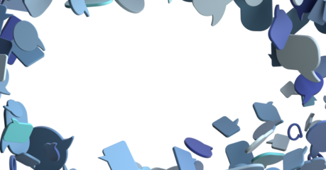 Network Communications with email symbol.