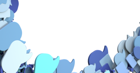 flying email icon and web flying