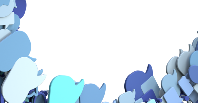 flying email icon and web flying