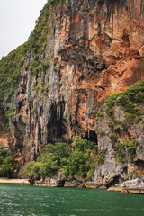 rock formations at the railay beach