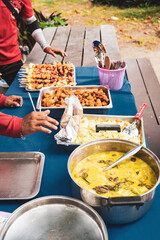 barbecue on the beach on an island in thailand