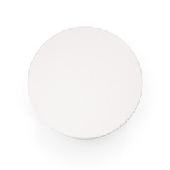 white round circle isolated on transparent background
