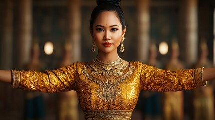 Khmer dancer at Angkor Wat