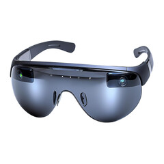 Modern smart glasses featuring a sleek design, advanced technology, and integrated camera for innovative experiences.