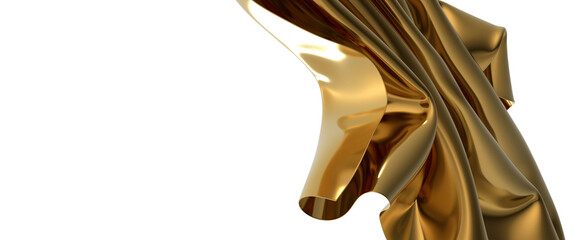 Golden waves of luxury gold texture abstract design art luxury glamour